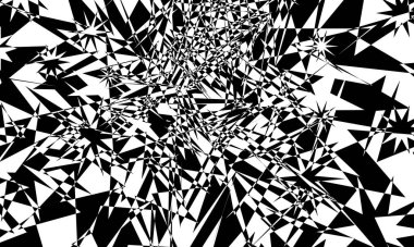 Beyaz arka plandaki siyah desen büyüleyici optik illüzyon