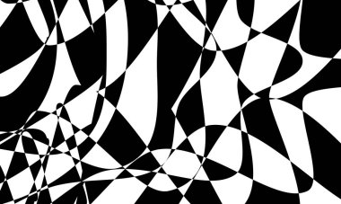 Beyaz arkaplanda soyut siyah desenler