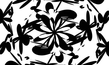 Benzersiz desenler Siyah beyaz tasarım