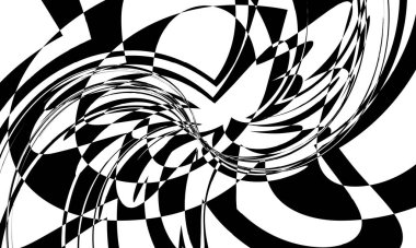 Benzersiz desenler Siyah beyaz tasarım