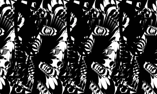 Original Schwarze Muster Auf Weißem Hintergrund Für Monochromen Einband — Stockvektor