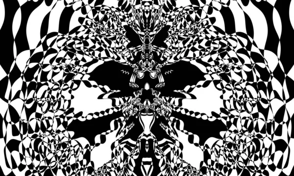 Чорно Білі Шпалери Стильної Дизайнерської Текстури Обкладинки — стоковий вектор