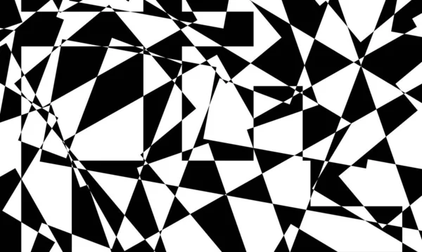 Tasarım Için Siyah Beyaz Duvar Kağıtları Orijinal Optik Illüzyon Kavramını — Stok Vektör