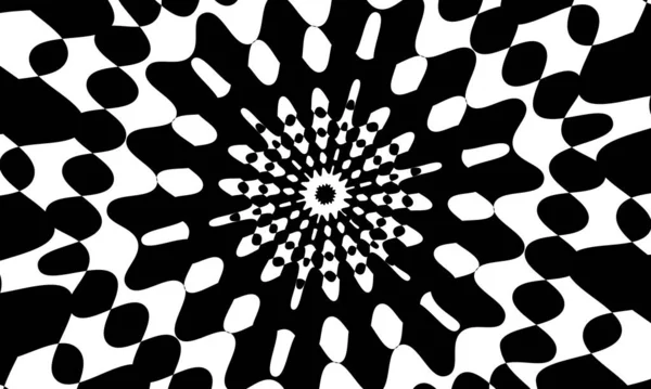 Zwart Moderne Patronen Met Oneffen Oppervlak Optische Illusie — Stockvector