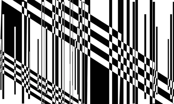 Таинственные Черно Белые Шаблоны Очаровывающие Оптическую Иллюзию — стоковый вектор