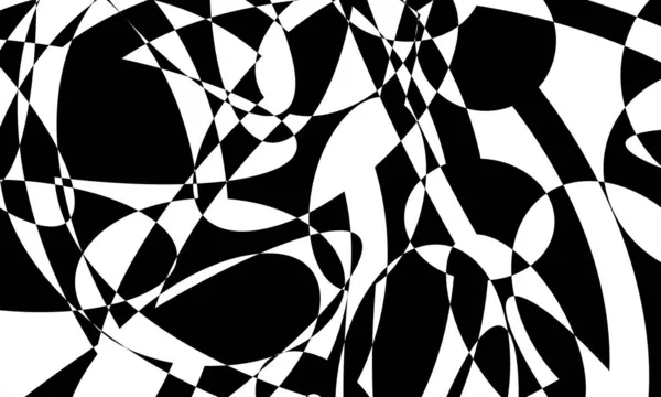 Black Mystical Pattern White Background Style Art — Stock Vector
