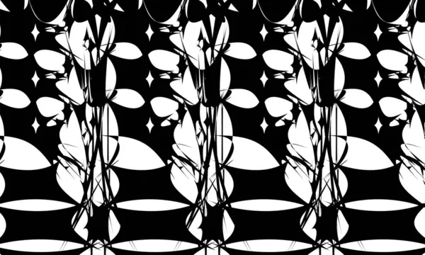 Patrones Negros Místicos Moderno Papel Pintado Ilusión Óptica Para Diseño — Archivo Imágenes Vectoriales