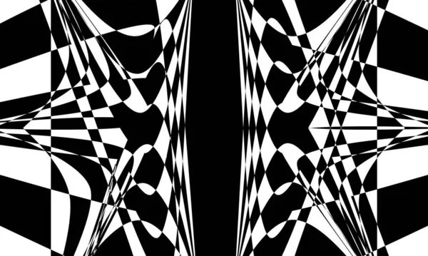 Motifs Noirs Mystiques Sur Fond Blanc Design Moderne — Image vectorielle