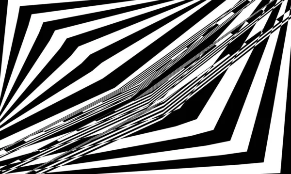 Lignes Ondulées Enchanteresses Illusion Optique Moderne — Image vectorielle