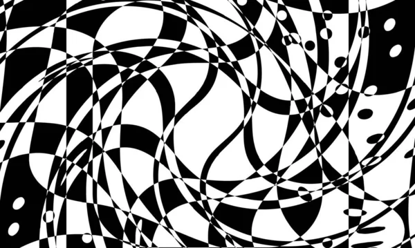 Dynamický Černý Art Styl Monochromatické Tapety — Stockový vektor