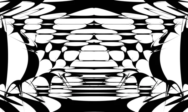 Faszinierende Art Muster Schwarz — Stockvektor
