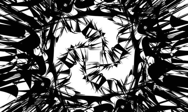 カバーのためのアートスタイルの創造的なパターンで抽象的な黒のテクスチャ — ストックベクタ