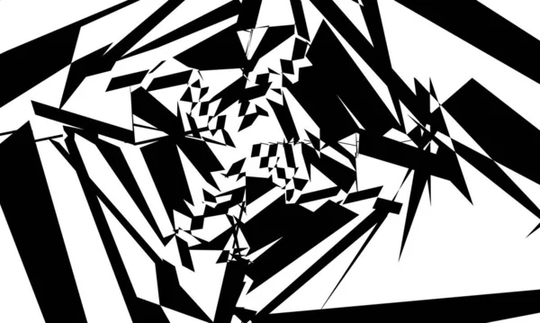 Гіпнотичний Чорний Візерунок Стилі Art Монохромні Шпалери Сучасного Дизайну — стоковий вектор