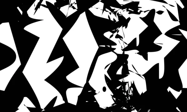 行动艺术风格的黑色原始纹理创作模式 — 图库矢量图片