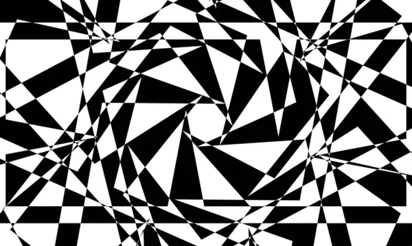 Черный Рисунок Белом Фоне Творческая Оптическая Иллюзия — стоковый вектор