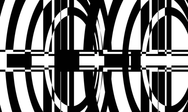 Schwarzes Abstraktes Muster Art Stil Auf Weißem Hintergrund Modernes Design — Stockvektor