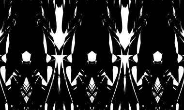 Operasyon sanatı tarzında çarpık monokrom duvar kâğıdı ilginç desen