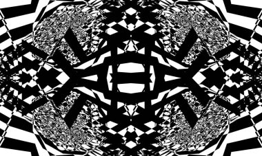 mistik siyah desenler modern optik illüzyon duvar kağıdı tasarım için