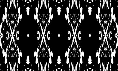 Beyaz arka plan modern tasarım üzerinde operasyon sanatı tarzında siyah soyut desen