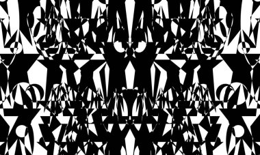 Operasyon sanatının gizemli ve gizemli tarzında modern tasarım için tek renkli desenler.