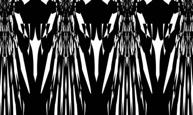 Beyaz arka planda operasyon sanatında olağanüstü siyah desen