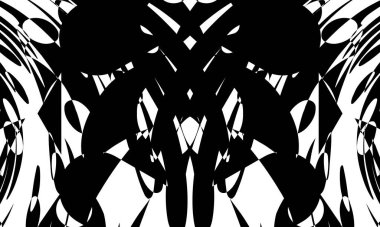 Çarpıtılmış siyah op-art modeli modern tasarım