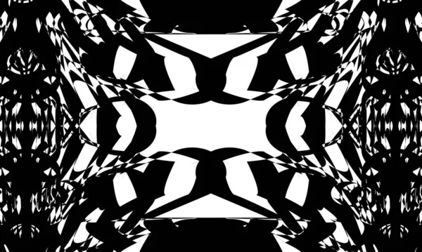 Μαύρο Μυστικιστικό Μοτίβο Λευκό Φόντο Πρωτότυπο Και Μυστηριώδες — Διανυσματικό Αρχείο