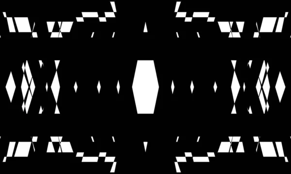 Містична Оптична Ілюзія Створена Неймовірним Чорним Візерунком Білому Тлі — стоковий вектор
