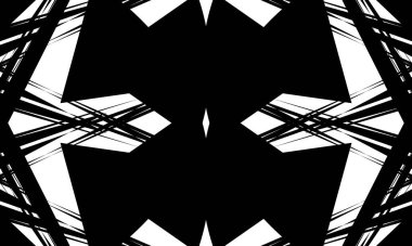 optik illüzyondaki siyah desen büyüleyici