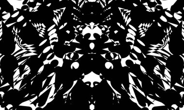 Büyüleyici siyah desenli orijinal optik illüzyon