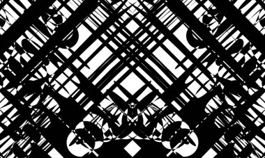 siyah soyut desenler ve optik illüzyon. Tasarım için orijinal duvar kağıdı.