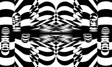 Modern tasarım için stil ve özgün siyah desen