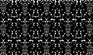 Beyaz arka planda operasyon sanatında mistik siyah desen