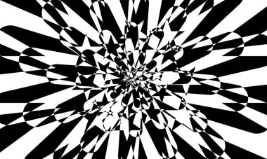 Orijinal tasarım için benzersiz siyah operasyon sanatı deseni