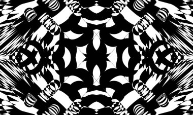 Modern tasarım için cadılar bayramı monokrom duvar kağıdı için mistik karanlık desen