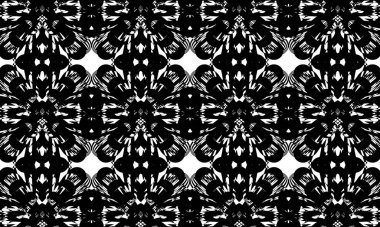 Siyah dinamik desen optik bir illüzyon yaratıyor