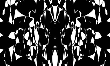 tasarım için gizemli ve mistik siyah desenler monokrom duvar kağıdı