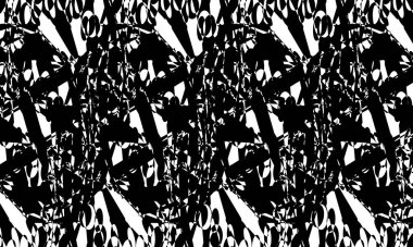 Siyah desenler beyaz arka planda optik bir illüzyon yaratıyor modern operasyon sanatında