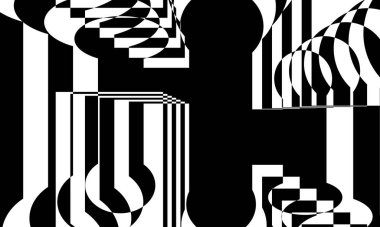 Operasyon sanatı modern tasarım tarzında desenler