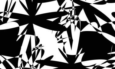 Operasyon sanatının fütüristik tasarımında monokrom duvar kağıdı