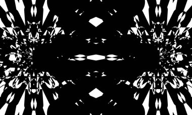 Tasarım için beyaz zemin üzerinde siyah desen modern duvar kâğıdı.