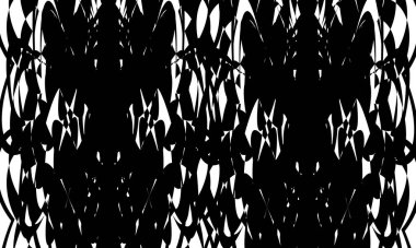 Optik yanılsama ve gizemli kitap kapağı ile tasarım için siyah desen