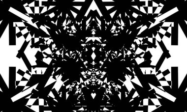 Modern ve sanatsal tasarım için siyah ve beyaz soyut arkaplan