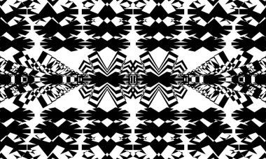 Beyaz arka plan modern tasarım üzerinde operasyon sanatı tarzında siyah soyut desen