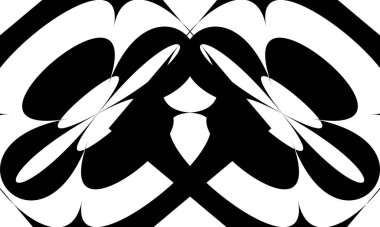 Op sanat desenleri tasarım için orijinal monokrom duvar kağıdı oluşturur