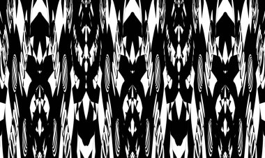 Operasyon sanatında çarpık monokrom duvar kağıdı ilginç model modern tasarım konsepti