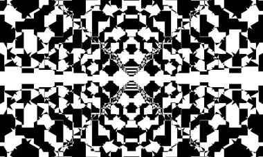 Operasyon sanatının modern tasarımında siyah ve beyaz dokusu