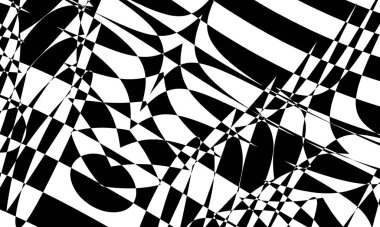 Orijinal siyah desenler, sanat eseri uzaylı ve büyüleyici.