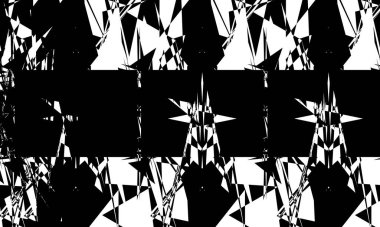 Optik yanılsama ve gizemli kitap kapağı ile tasarım için siyah desen