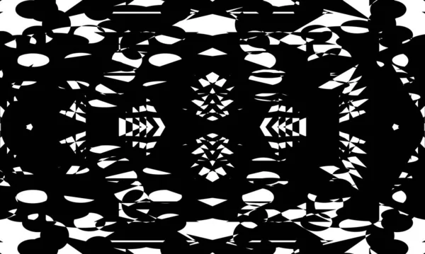 Stilvolle Schwarz Weiß Tapete Für Das Design — Stockvektor